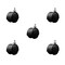 Service Caster 2'' Black Metal Hood Twin Wheel Caster Nylon Wheels 5/16 Thread Stem, 5PK SCC-TS02S50D-NYS-FB-5161812-5 - alternate 1
